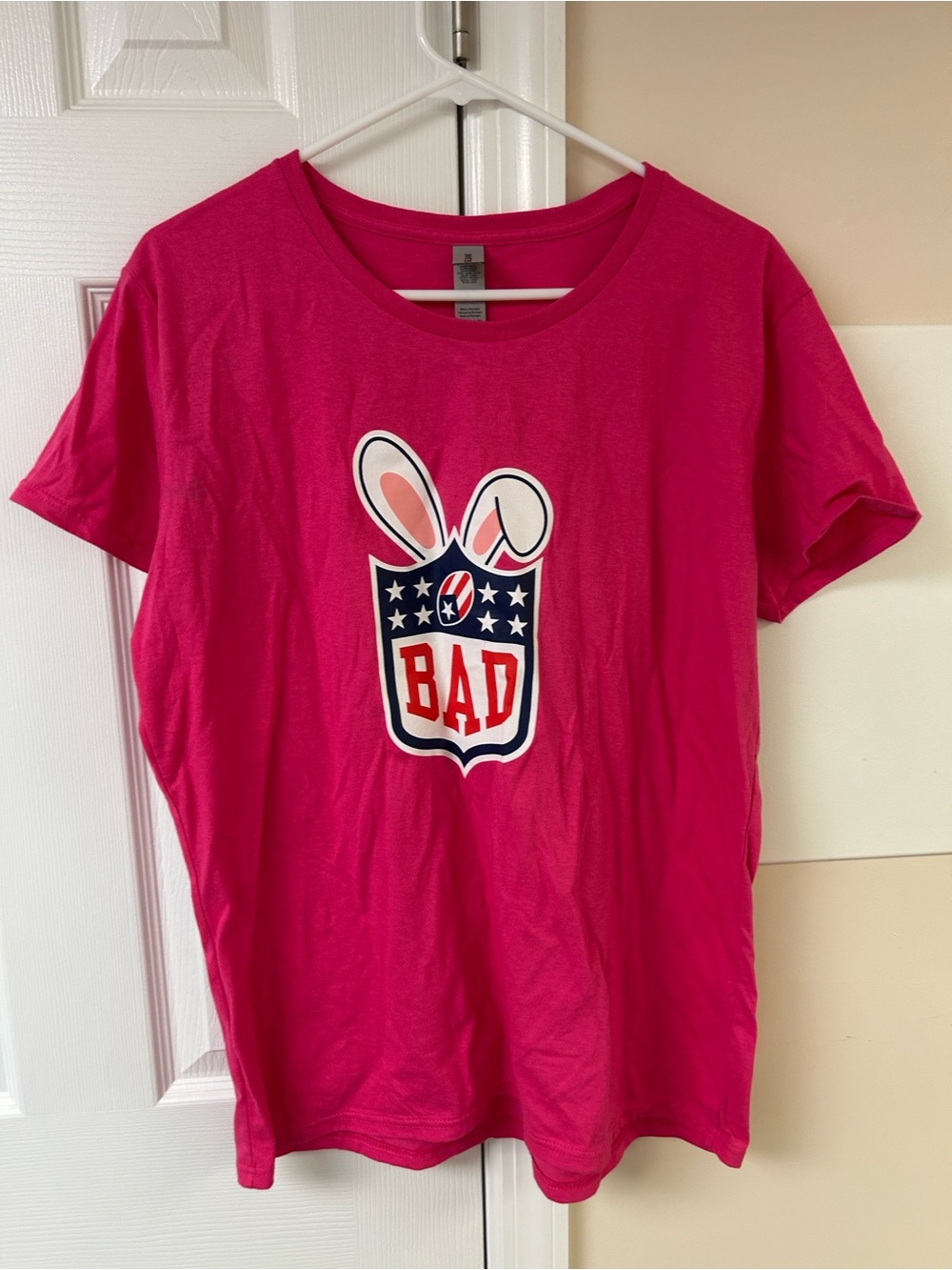 Bunny Bowl Football BAD Parody Womens Fit V-Neck Tee